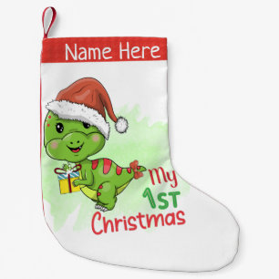Dinosaurier meine ersten Weihnachten Kleiner Weihnachtsstrumpf