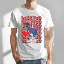 Dinosaurier mit С Aussehen in Bisexuellen Flaggenf T-Shirt