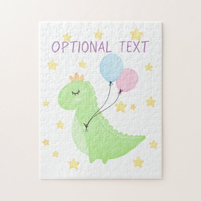 Dinosaurier mit Balloons Puzzle (Vertikal)