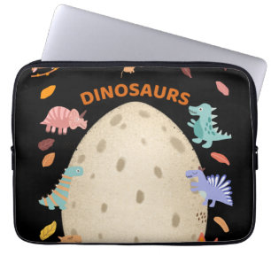 Dinosaurier mit Dinosauriern und Dino-Eiern Laptopschutzhülle