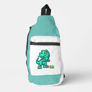 Dinosaurier mit Eiern Crossbody Bag