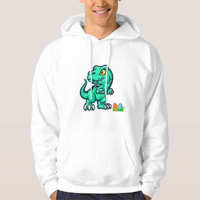 Dinosaurier mit Eiern Hoodie (Vorderseite)
