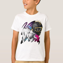 Dinosaurier mit Helmet T-Shirt