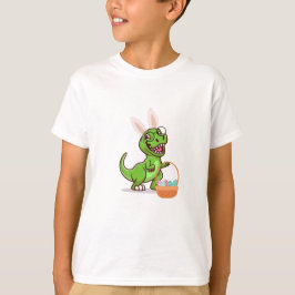 Dinosaurier mit Osterkorb T-Shirt