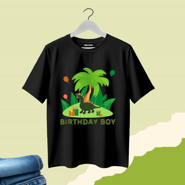 Dinosaurier mit Palmen T-Shirt (Von Creator hochgeladen)