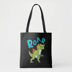Dinosaurier mit rauer Typografie