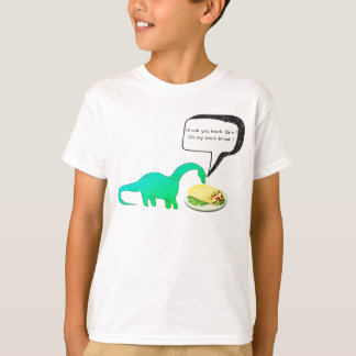 Dinosaurier-Mittagspauseburrito-lustiger T - Shirt