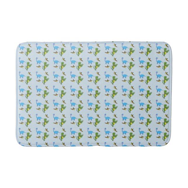Dinosaurier Mittelbath Mat Badematte (Vorderseite)