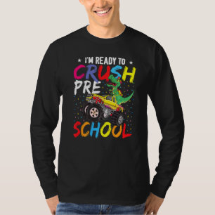 Dinosaurier Monster Truck bereit zum Brechen Pre-K T-Shirt