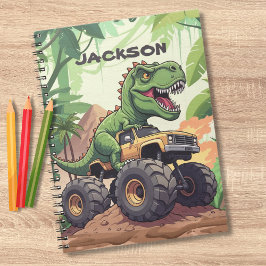 Dinosaurier Monster Truck Custom Back to School Notizblock