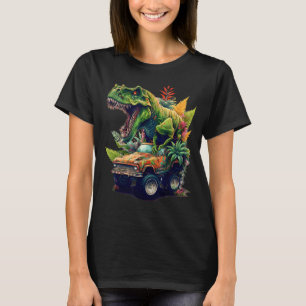 Dinosaurier Monster Truck, T-Rex Reitwagen, grafis T-Shirt