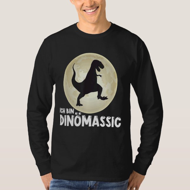 Dinosaurier Moon Retro Rex Dinomassic aus Krebs T-Shirt (Vorderseite)