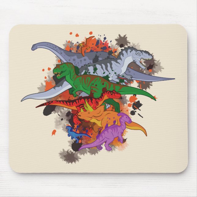 Dinosaurier Mousepad (Vorne)