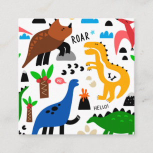 Dinosaurier-Muster Begleitkarte