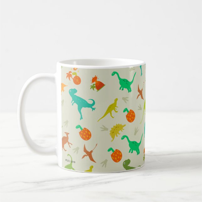 Dinosaurier-Muster Kaffeetasse (Links)