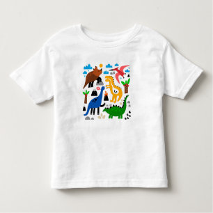 Dinosaurier-Muster Kleinkind T-shirt