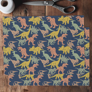 Dinosaurier-Muster Seidenpapier