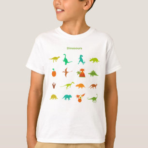 Dinosaurier-Muster T-Shirt