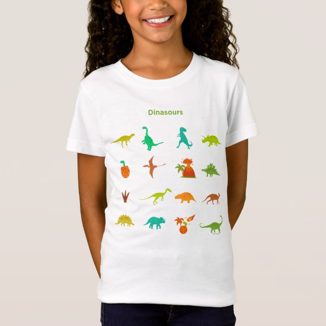 Dinosaurier-Muster T-Shirt (Vorderseite)