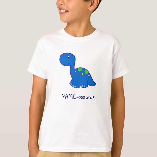 Dinosaurier Name-osaurus Kid's T - Shirt - Junge (Vorderseite)