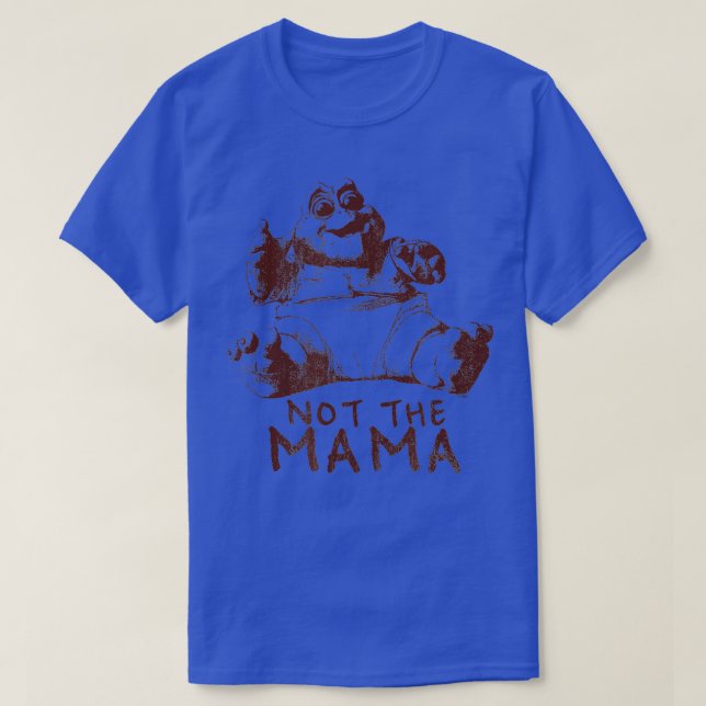 Dinosaurier nicht die Mama-1-Farbe T-Shirt (Design vorne)
