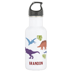 Dinosaurier Niedlich Dino Kind Personalisierter Na Edelstahlflasche