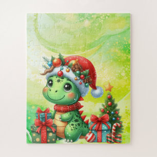Dinosaurier Niedlich Green Children's Christmas Pu Puzzle