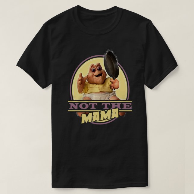 Dinosaurier Not The Mama (DNS0020-501BLK) Men_s St T-Shirt (Design vorne)