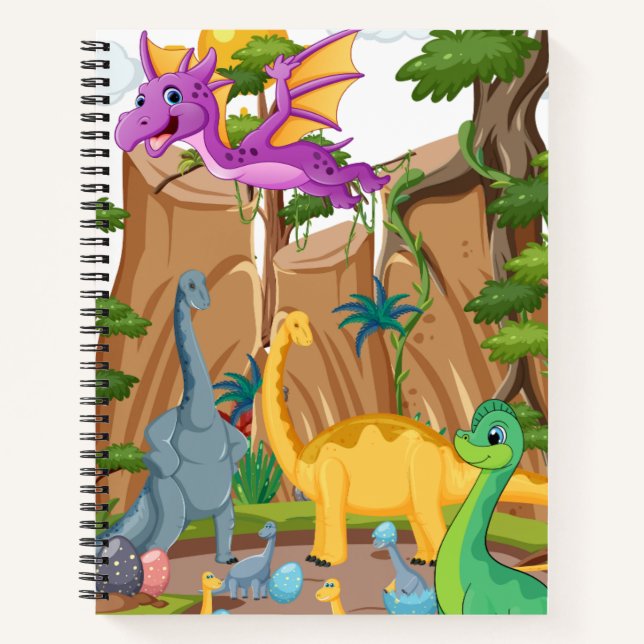 Dinosaurier-Notebook für Kinder Notizbuch (Vorderseite)