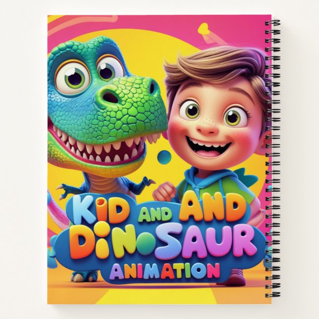 Dinosaurier Notizbuch (Rückseite)