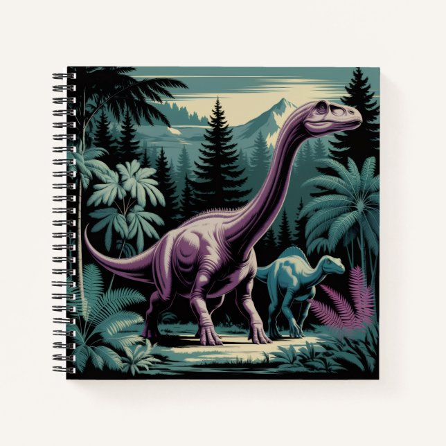 Dinosaurier Notizbuch (Vorderseite)