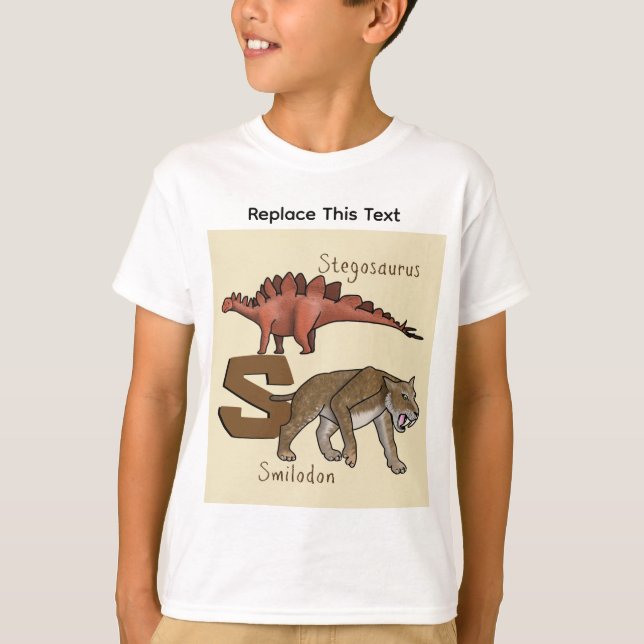 Dinosaurier oder prähistorisches Tier T-Shirt (Vorderseite)