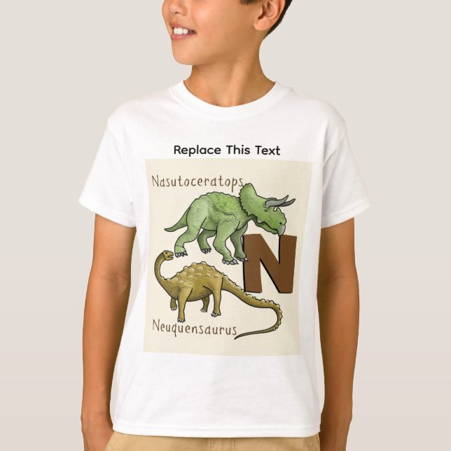 Dinosaurier oder prähistorisches Tier T-Shirt (Vorderseite)