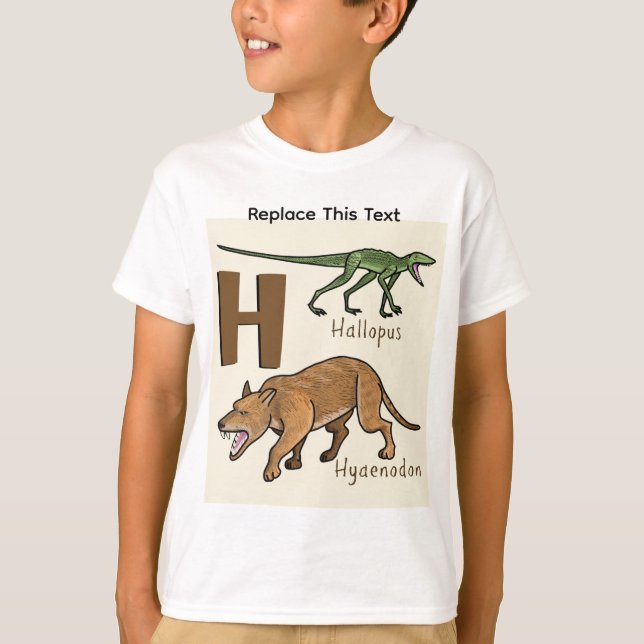 Dinosaurier- oder prähistorisches Tier-T-Shirt T-Shirt (Vorderseite)