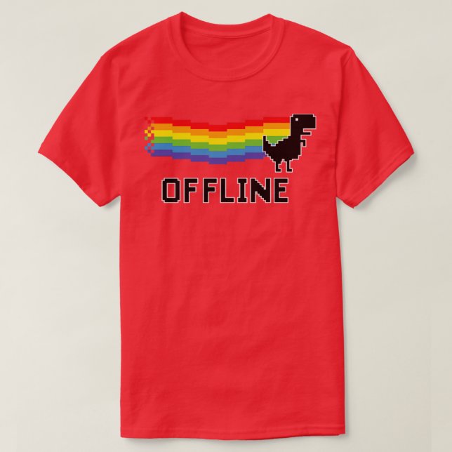 Dinosaurier offline T-Shirt (Design vorne)