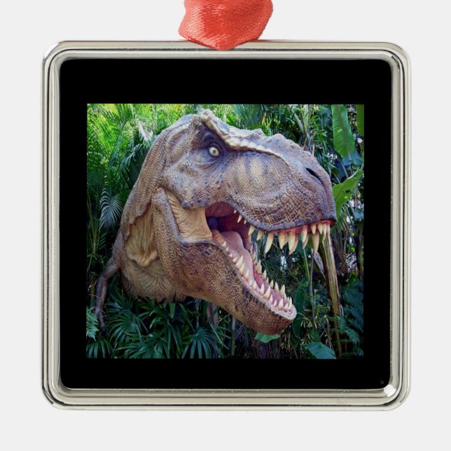 Dinosaurier Ornament Aus Metall (Vorne)