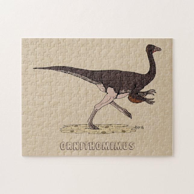 Dinosaurier Ornithomimus Jigsaw Puzzle (Horizontal)