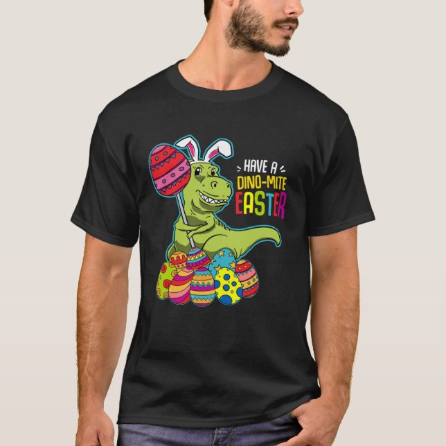 Dinosaurier Osterkids Jungs Kleinkind T-Shirt (Vorderseite)