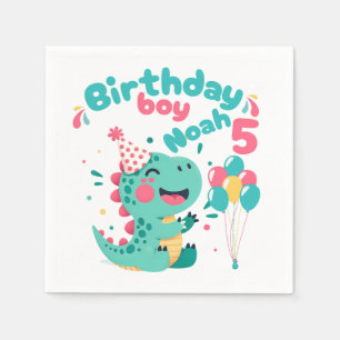 Dinosaurier-Papier-Servietten für Kindergeburtstag Serviette
