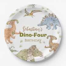 Dinosaurier-Papierteller Geburtstagsjungen-Party