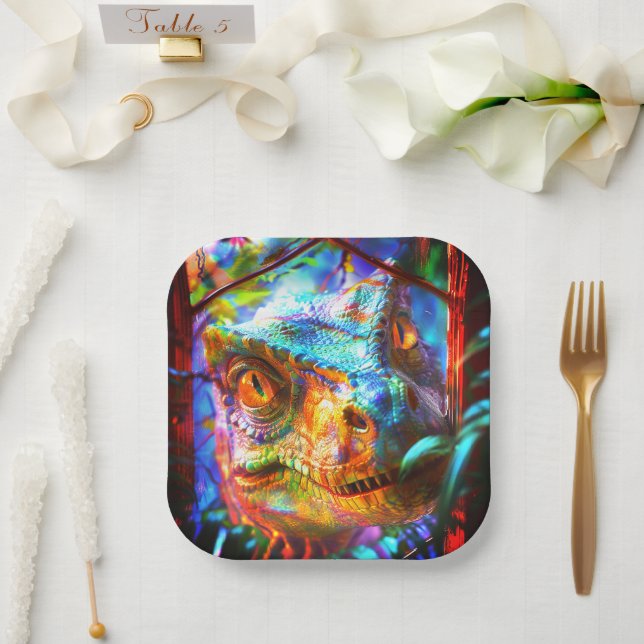 Dinosaurier Pappteller (Hochzeit)