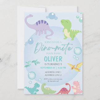 Dinosaurier Party Geburtstag Einladung