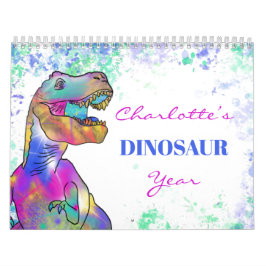 Dinosaurier personalisiert farbig kalender