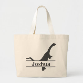Dinosaurier Personalisiert Name Tote Bag Jumbo Stoffbeutel