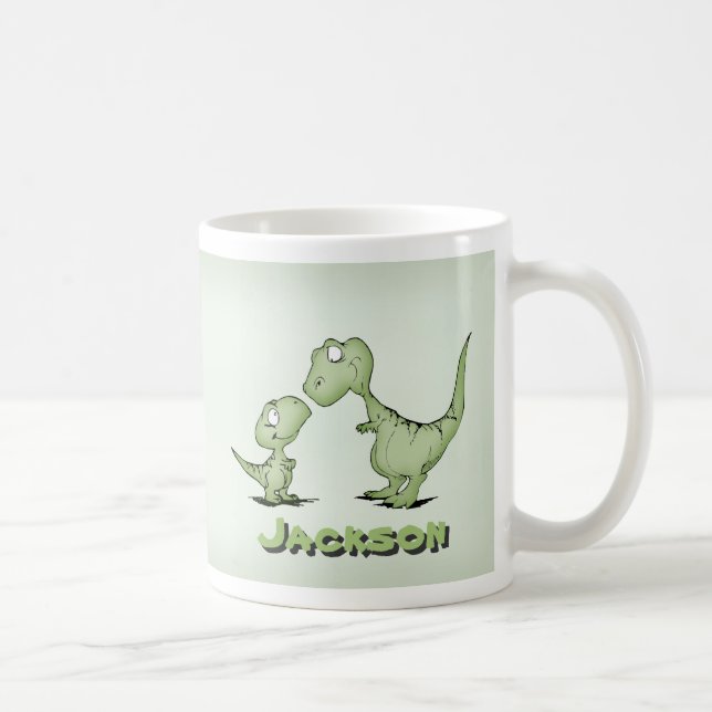 Dinosaurier personalisiert tasse (Rechts)