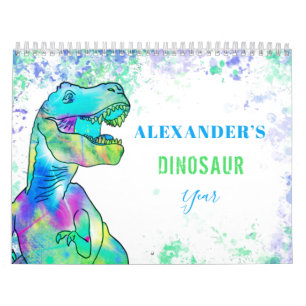 Dinosaurier personalisierter Kinderkalender Kalender
