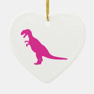 Dinosaurier Pink Keramikornament