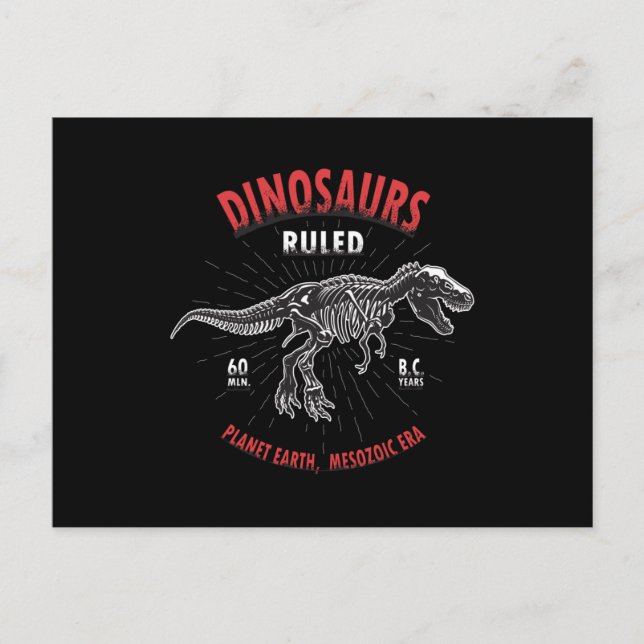 Dinosaurier Planet Erde Mesozoikerzeit | Dinosauri Postkarte (Vorderseite)