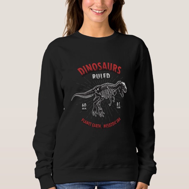 Dinosaurier Planet Erde Mesozoikerzeit | Dinosauri Sweatshirt (Vorderseite)