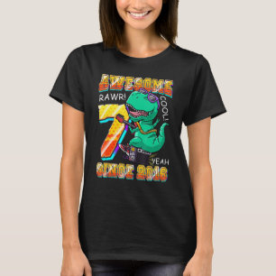 Dinosaurier Play Guitar Phantastisch seit 2016 Rex T-Shirt